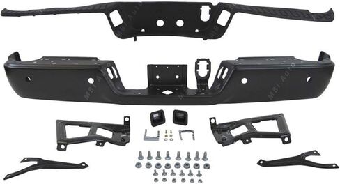 MBI AUTO - Primered, Steel Rear Bumper Complete Assembly for 2013-2018 RAM 2500 & 3500 Pickup W/Park 13-18, CH1103127 in Saudi Arabia