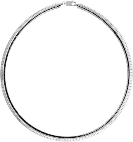 سترلينج الفضة 6 مم أوميغا قلادات وأساور للنساء من النيكل الخالي من إيطاليا 1/4 بوصة بأحجام بعرض 7-20 بوصة in Kuwait