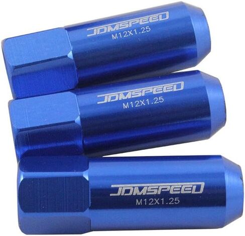 jdmspeed أسود 60 مم من الألومنيوم الموافق الموافق المكسرات البديل لحافات العجلات m12x1.25 20pcs in Saudi Arabia