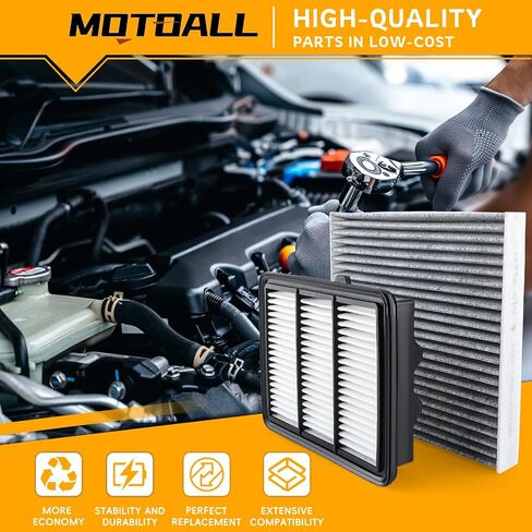 MOTOALL Engine Air Filter & Cabin Air Filter Combo Set 17220-6A0-A00 Fit for Honda Accord 2018-2022 Replaces# AF5296 80292-SDA-A01 in Saudi Arabia