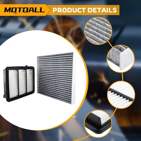 MOTOALL Engine Air Filter & Cabin Air Filter Combo Set 17220-6A0-A00 Fit for Honda Accord 2018-2022 Replaces# AF5296 80292-SDA-A01 in Saudi Arabia