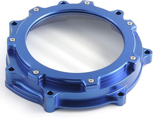 غطاء القابض مع نافذة واضحة لـ Yamaha YFZ450 YFZ450R 2006-2022 ، 5TG-15415-00-00 ، 5TG-15415-10-00 ، غطاء علبة المرافق 1-1 ، الأزرق in Kuwait