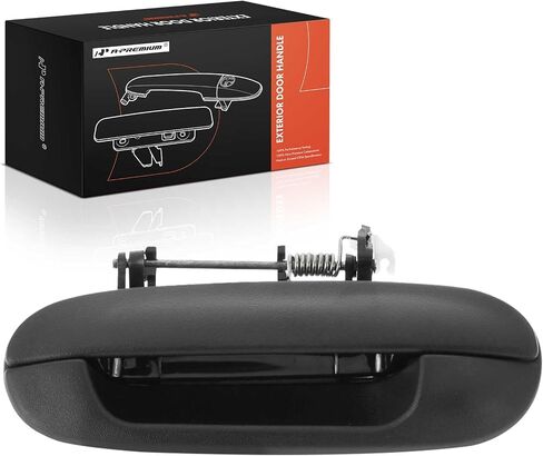 A-Premium Rear Left Driver Side Exterior Door Handle Compatible with Chevrolet Trailblazer 2002-2009 & GMC Envoy 2002-2009 & Buick Rainier & Isuzu Ascender & Oldsmobile Bravada, Textured Black in Saudi Arabia