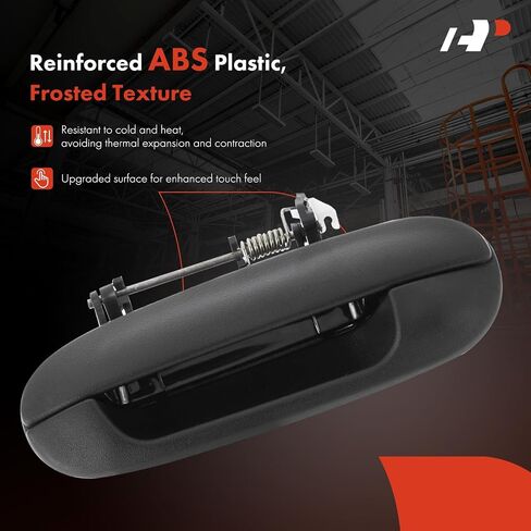 A-Premium Rear Left Driver Side Exterior Door Handle Compatible with Chevrolet Trailblazer 2002-2009 & GMC Envoy 2002-2009 & Buick Rainier & Isuzu Ascender & Oldsmobile Bravada, Textured Black in Saudi Arabia