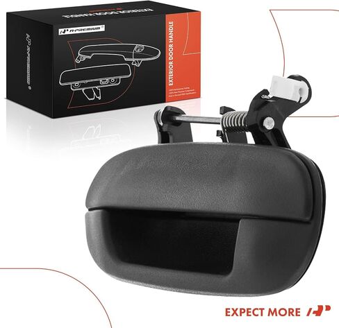 A-Premium Rear Left Driver Side Exterior Door Handle Compatible with Chevrolet Trailblazer 2002-2009 & GMC Envoy 2002-2009 & Buick Rainier & Isuzu Ascender & Oldsmobile Bravada, Textured Black in Saudi Arabia
