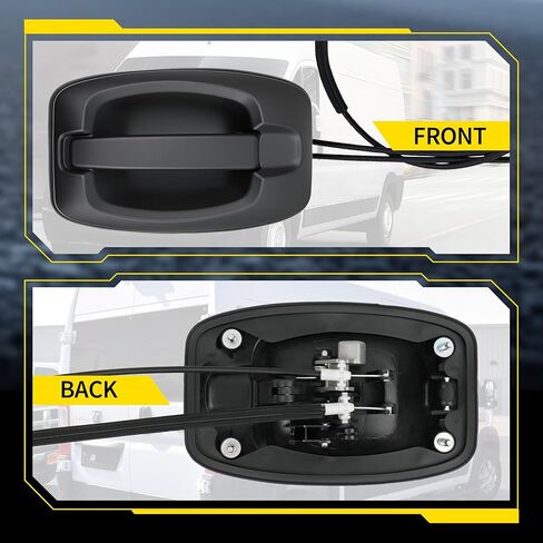Passenger Side Sliding Door Handle with Cables Replaces# 5RK14JXWAB Compatible with 2014-2023 Ram ProMaster Cargo Van 1500 2500 3500 in Kuwait
