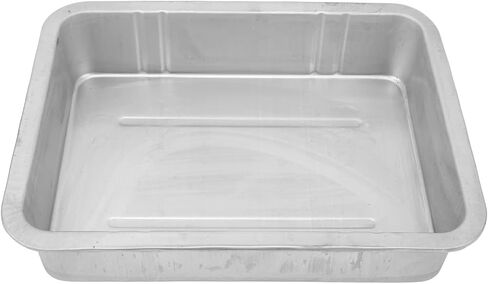 Acouto Galvanized Drip Pan Oil Drain Pan Leak Portable Universal Metal Construction Automotive Oil Change Container(#1) in Saudi Arabia