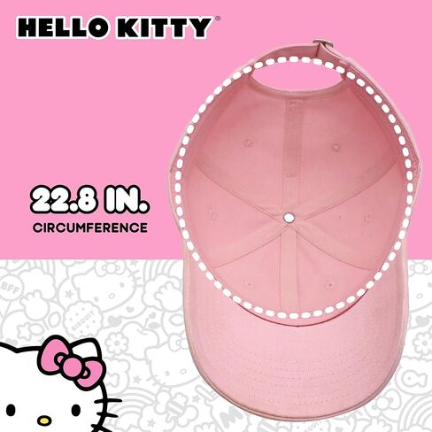 Hello Kitty Dad Hat ، الفراولة قبعة بيسبول قابلة للتعديل مع حافة منحنية ، وردي ، وحجم واحد in Saudi Arabia