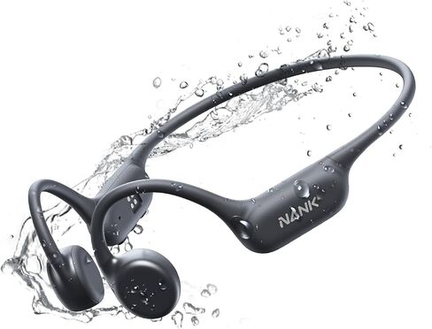 سماعات توصيل العظام Nank ، Runner4 IP68 سماعة رأس رياضية مقاومة للماء ومشغل MP3 16 جيجابايت ، بلوتوث 5.4 سماعات عظم الأذن المفتوحة اللاسلكية لتشغيل سماعات السباحة على مدار الدراجات. in Saudi Arabia