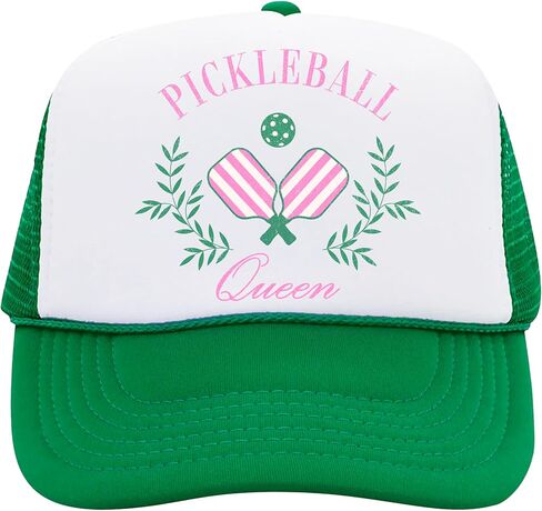 Pickleball Queen Trucker Hat Funny Sporty Pickleball Graphic Classic 5 Panel Mesh Back in Kuwait