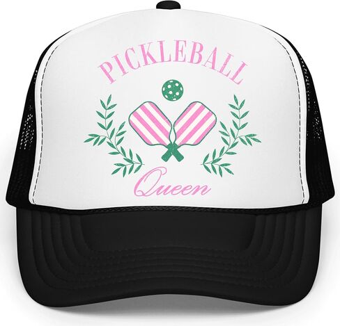 Pickleball Queen Trucker Hat Funny Sporty Pickleball Graphic Classic 5 Panel Mesh Back in Kuwait