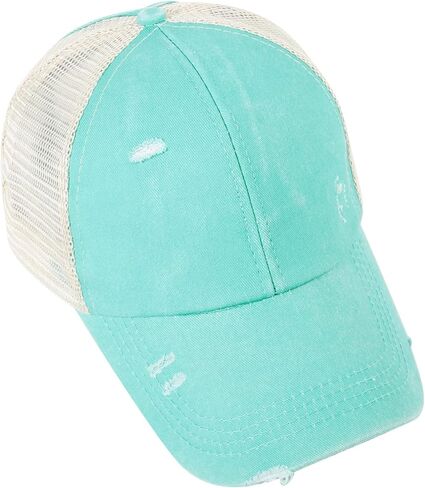 قبعات ذيل الحصان بيسبول قبعة قبعة غسلها القبعة القبعة القطن القطن القطن القطن للنساء in Kuwait