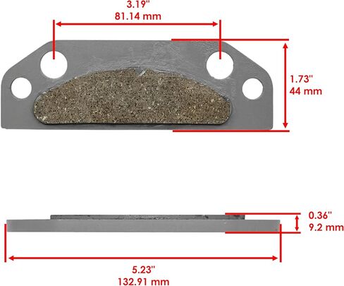 Caltric Parking Brake Pads Kit Compatible with John Deere XUV Gator 620i 850D Utility Vehicle in Saudi Arabia