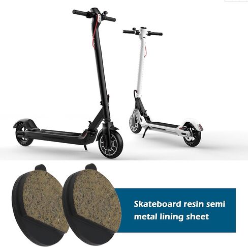 SING F LTD 4Pcs Scooter Brake Pads Compatible with Kugoo M4/M4 PRO Resin Semi-Metal/Copper-Based All Metal Brake Pads Scooter Disc Brake Pad Accessories 24x21x4mm in Kuwait