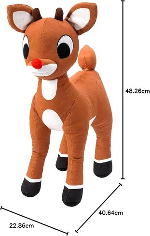 سرير فرانكو هالو كيتي سانتا للعطلات والكريسماس، وسادة احتضان قطيفة فائقة النعومة، (منتج مرخص رسميًا) in Kuwait