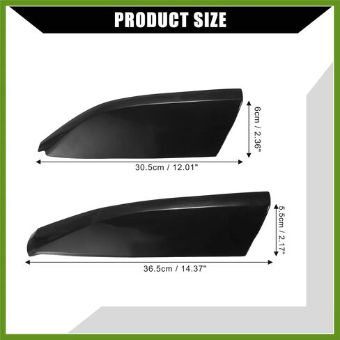 قضبان حماية قضبان الرف العلوية / السقف من تويوتا هايلاندر 2009 2010 2011 2012 2013 / Rails End Covers Cap / 4 PCS / Black in Saudi Arabia