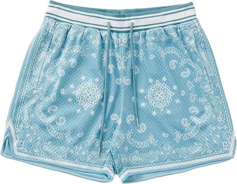 شورتات Diotsr Mens Praphic Boho Paisley Shorts Athletic Bandana Shorts Running streetwear Quartring Weist in Kuwait