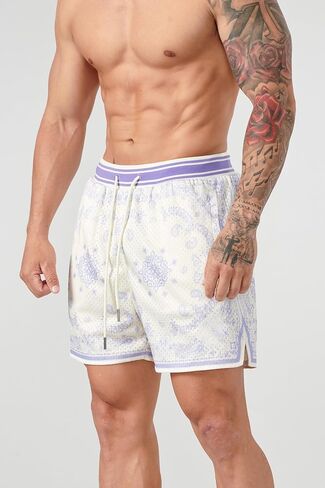 شورتات Diotsr Mens Praphic Boho Paisley Shorts Athletic Bandana Shorts Running streetwear Quartring Weist in Kuwait