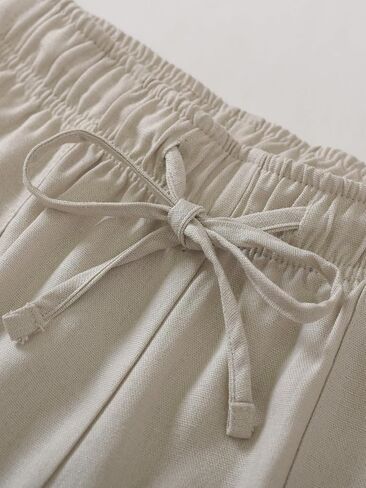 Weintee Women's Petite Linen Capris Petite Length in Saudi Arabia