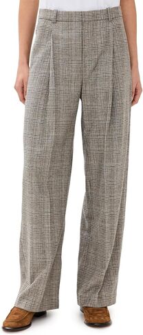 Vince Women's High Rise Wool Blend Plaid Trousers in Saudi Arabia