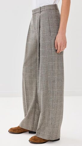 Vince Women's High Rise Wool Blend Plaid Trousers in Saudi Arabia