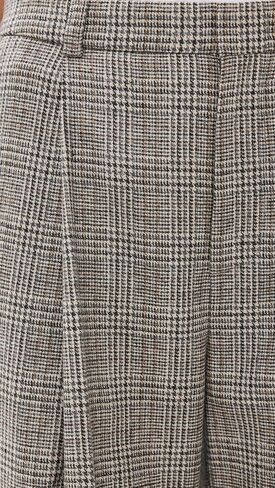 Vince Women's High Rise Wool Blend Plaid Trousers in Saudi Arabia