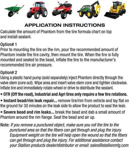 Phantom Farm Ballast and Tyre Sealant - أداء فائق - إصلاح الإطارات - توقف التوقف - تمديد عمر الإطارات - كل الطقس - السرعة البطيئة - ARDL المعتمدة (1 Gal Jug ، Phantom) in Saudi Arabia