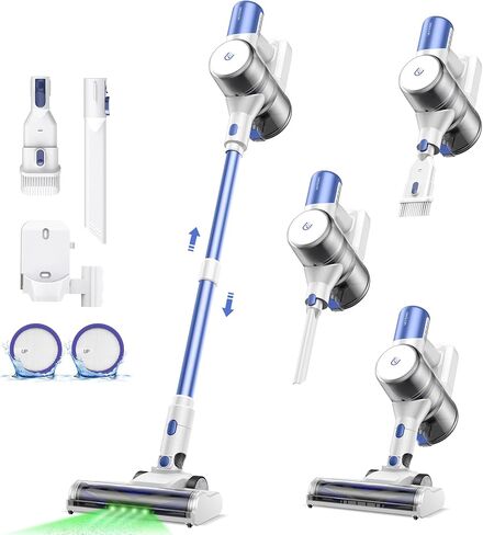 Ultenic Cordless Vacuum Cleaner, 40KPa 450W Motor Stick Vacuum Rechargable, Max 40mins Runtime, Self Standing Design with 1L Dustbin Capacity, Stick Vacuum for Home, Pet Hair, Hardwood Floors, U10 in Saudi Arabia