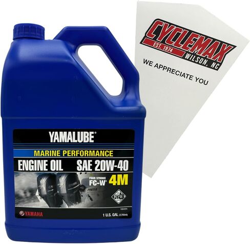 One Pack compatible with Yamaha Yamalube Marine 20W-40 4-Stroke Engine Oil LUB-20W40-FC-04 Contains One Gallon and a Funnel in Saudi Arabia