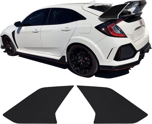 GOMU Wing Soffervish Accent Vinyl Screplay Wrap V1 متوافق مع Honda Civic Type R 2017 2018 2019 2020 - Matte Yellow in Kuwait