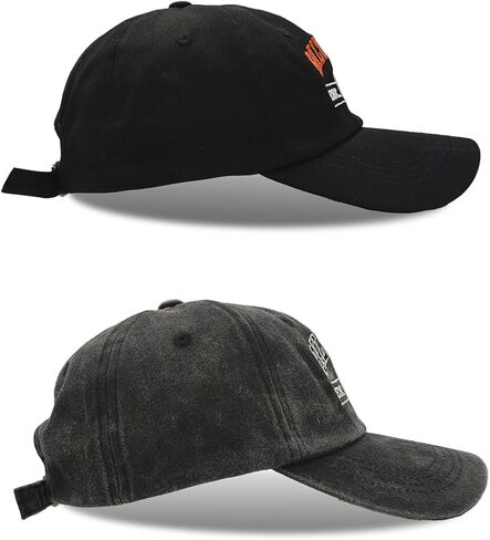 المدينة المطرزة عتيقة الكلاسيكية 2 عبوات مغسولة والألوان Snapback Caps للرجال نساء ، المعجبين قابلة للتعديل قبعة البيسبول. in Kuwait