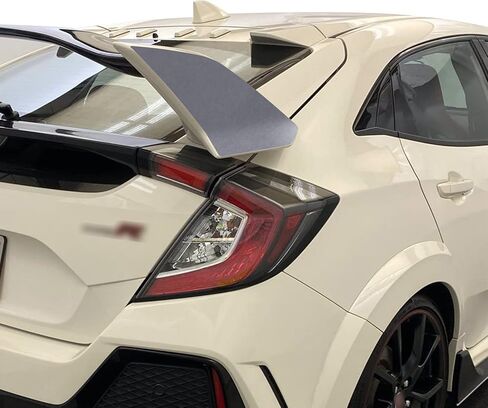 GOMU Wing Soffervish Accent Vinyl Screplay Wrap V1 متوافق مع Honda Civic Type R 2017 2018 2019 2020 - Matte Yellow in Kuwait