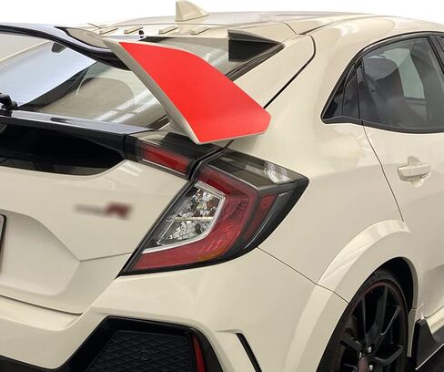 GOMU Wing Soffervish Accent Vinyl Screplay Wrap V1 متوافق مع Honda Civic Type R 2017 2018 2019 2020 - Matte Yellow in Kuwait