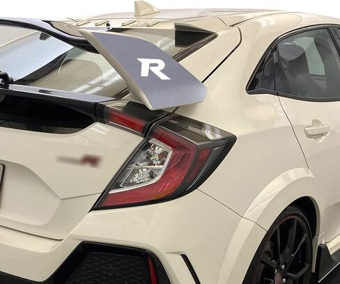 GOMU Wing Soffervish Accent Vinyl Screplay Wrap V1 متوافق مع Honda Civic Type R 2017 2018 2019 2020 - Matte Yellow in Kuwait