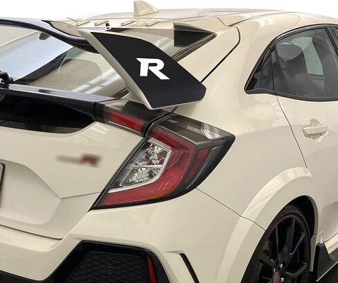 GOMU Wing Soffervish Accent Vinyl Screplay Wrap V1 متوافق مع Honda Civic Type R 2017 2018 2019 2020 - Matte Yellow in Kuwait
