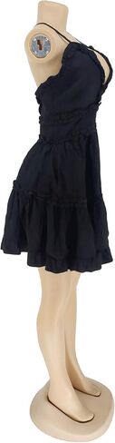 Wokanse Women Sexy v-neck spaghetti straps crossless ruched ruched party party club beach mini dresses in Kuwait