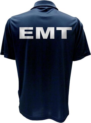 EMT Performance Polo مع تصميم عاكس على الصدر الأيسر والخلف ، تقنية فتل الرطوبة in Kuwait
