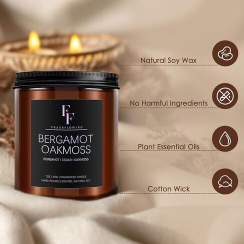 شموع الصنوبر والقرنفل للمنزل، شموع معطرة للعلاج العطري، هدايا شموع معطرة للنساء والرجال، برطمان كهرماني in Kuwait