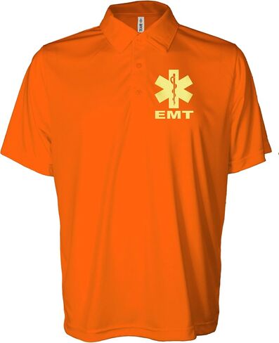 EMT Performance Polo مع تصميم عاكس على الصدر الأيسر والخلف ، تقنية فتل الرطوبة in Kuwait