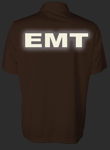 EMT Performance Polo مع تصميم عاكس على الصدر الأيسر والخلف ، تقنية فتل الرطوبة in Kuwait
