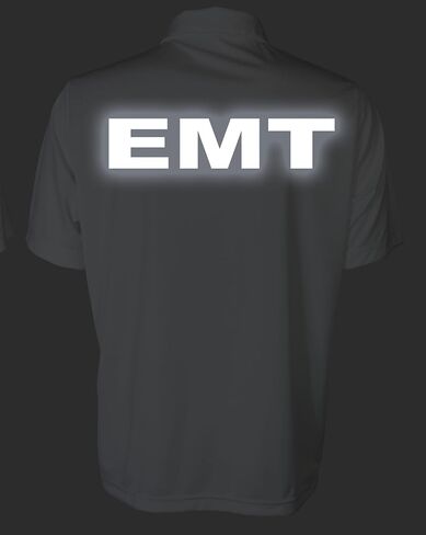 EMT Performance Polo مع تصميم عاكس على الصدر الأيسر والخلف ، تقنية فتل الرطوبة in Kuwait