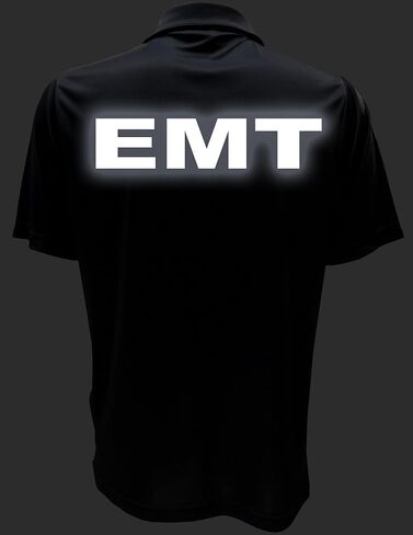 EMT Performmance Polo with Reflective Design on Left Chest and Back, Moisture Wicking Technology in Kuwait