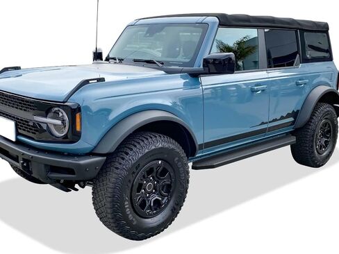 APS Black Running Boards Style Compatible with Ford Bronco 2021-2025 Sport Utility 4-Door (Nerf Bars Side Steps) 6in Wide in Saudi Arabia