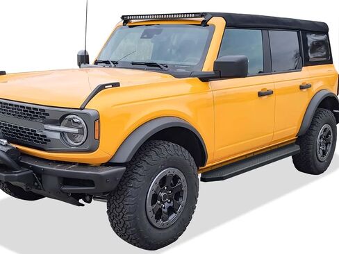 APS Black Running Boards Style Compatible with Ford Bronco 2021-2025 Sport Utility 4-Door (Nerf Bars Side Steps) 6in Wide in Saudi Arabia