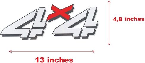 زوج زوج 4x4 ملصقات شارات استبدال شعار 1998-2007 Silverado 1500HD 2500 HD Bed Side (أبيض أحمر) in Saudi Arabia