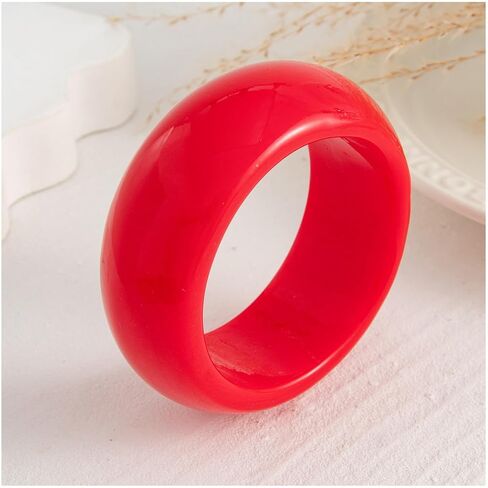 Acrylic Chunky Bangles Bracelets for Women Trendy Colorful Resin Bangles Chunky Bangle Cuff Irregular Wristbands Resin Jewelry Gifts in Saudi Arabia