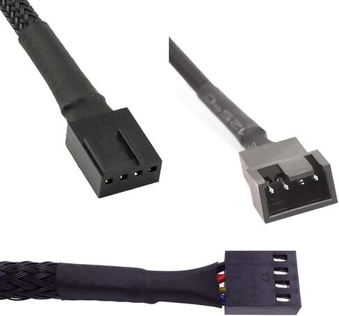 12V الجهد USB USB إلى 3 دبوس و 4 أسنان مروحة محول محول الأكمام مع منظم التبديل والسرعة in Kuwait