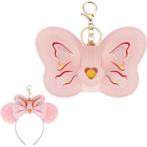 Mouse Ear Headband Holder, Butterfly Leather Keychain, Backpack Display Accessories in Kuwait