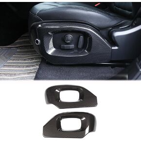 Seat Side Frame Trim Cover Compatible with Land Rover Range Rover Sport 2014-2017,Range Rover Vogue 2014-2017,ABS 2Pcs Car Interior Trim Accessories (Carbon Fiber Pattern) in Kuwait