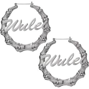 شخصيات مخصصة مخصصة للنساء ، اسم مخصص للنساء ، اسم مخصص للنساء ، أقراط كبيرة للنساء ، عيد ميلاد عيد الميلاد عيد الميلاد in Kuwait